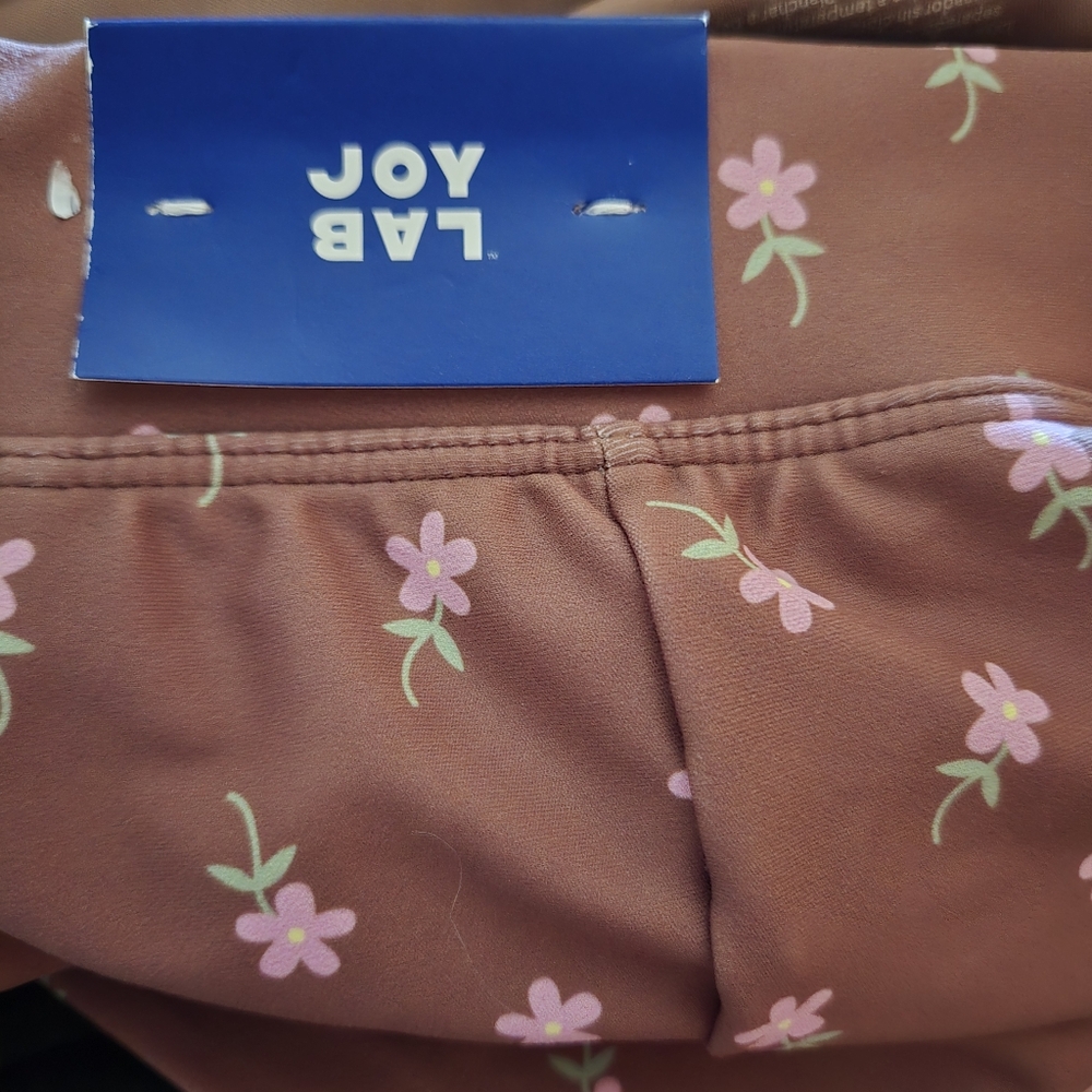 NWT JoyLab Slit Skort Brown Floral - Picture 7 of 7